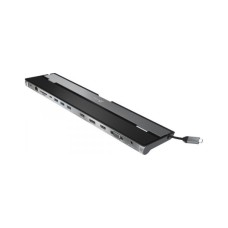 Порт-реплікатор J5create Dock-Station USB-C 10-in-1 (HDMI/PD/USB-A/USB-C/LAN/картридер/audio) (JCD543-N)