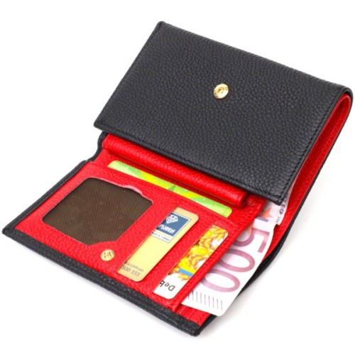 Гаманець Tony Bellucci З натуральної шкіри Чорний (22037)