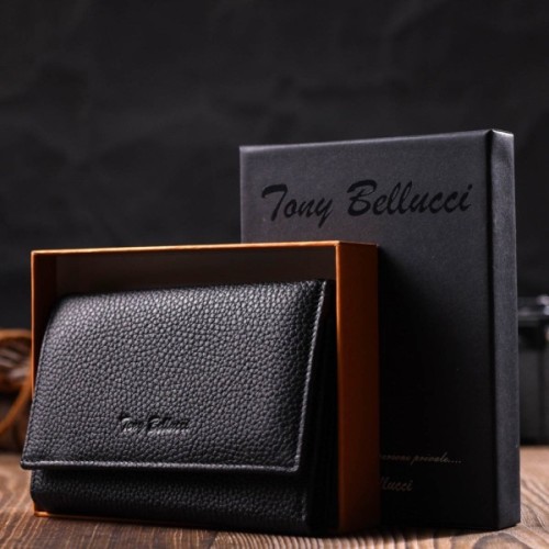 Гаманець Tony Bellucci З натуральної шкіри Чорний (22037)
