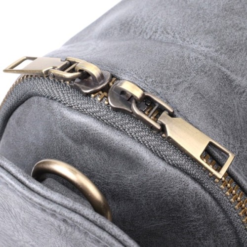 Сумка Vintage Через плече з екошкіри Сіра (22792)