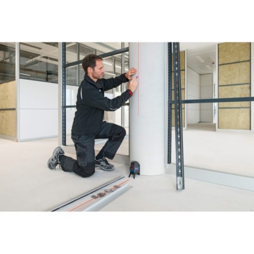 Лазерний нівелір Bosch Professional GCL2-50+RM1+BM3 до 20м, ±0.3мм/м, 4AAx1.5В, IP54, чохол, мішеннь, кейс (0.601.066.F02)