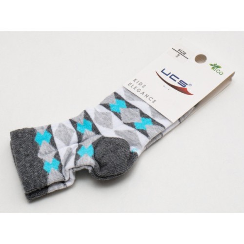 Шкарпетки дитячі UCS Socks у смужку (M0C0101-1223-3-lightkgray)