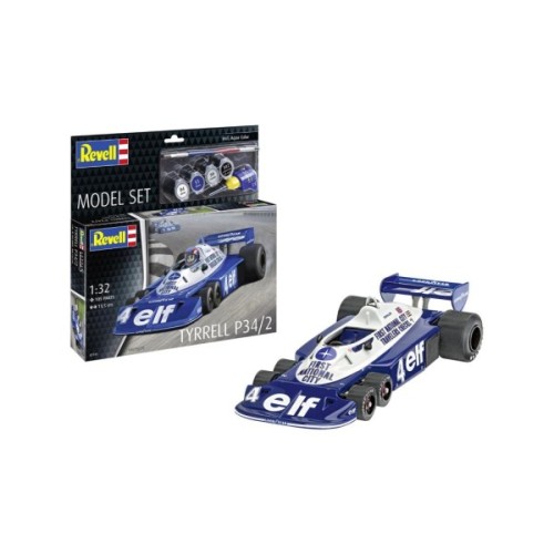 Збірна модель Revell набір автомобіль Tyrrell P34/2 6-Wheeler, рівень 4, 1:32 (RVL-67741)
