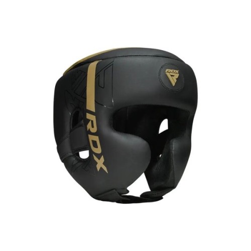 Боксерський шолом RDX F6 KARA Matte Golden L (HGR-F6MGL-L)
