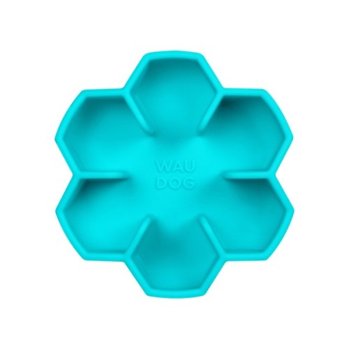 Універсальний посуд для тварин WAUDOG Silicone миска для повільного харчування 750 мл блакитна (23542)