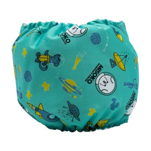 Підгузки для тварин MISOKO&CO багаторазові для кобелів, з ракетами, L 1 шт. м'ятні (HAINMSK63950)