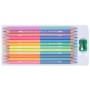 Олівці кольорові Школярик Пастельні двосторонні з точилкою 12 шт 24 кольори (312120003-UA)