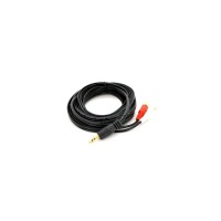 Кабель мультимедійний 3.5mm M to 2xRCA M 3.0m black Voltronic (YT-3.5(M)/2хRCA(M)-3.0Cu)