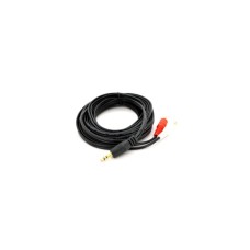 Кабель мультимедійний 3.5mm M to 2xRCA M 3.0m black Voltronic (YT-3.5(M)/2хRCA(M)-3.0Cu)