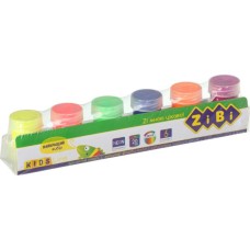 Гуашеві фарби ZiBi KIDS Line NEON 6 кольорів по 20 мл (ZB.6690)