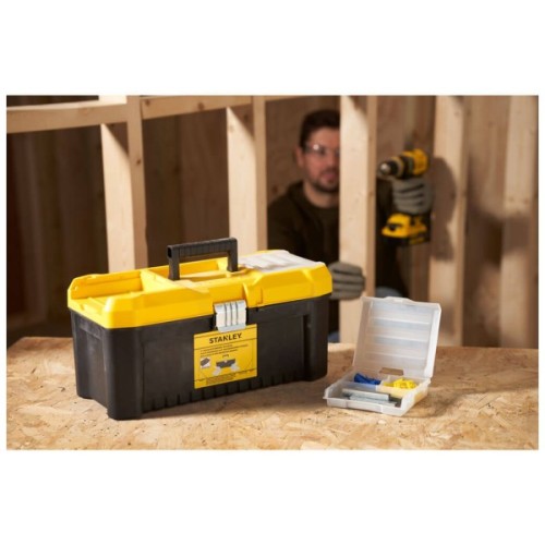 Ящик для інструментів DeWALT ESSENTIA", 406 х 205 х 195 мм (16"), пластиковий (STST75785-1)