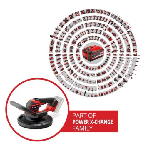 Шліфувальна машина Einhell для стін TP-DWS 18/225 Li, PXC, 18В, безщіткова, 225мм (без АКБ та ЗП) (4259995)