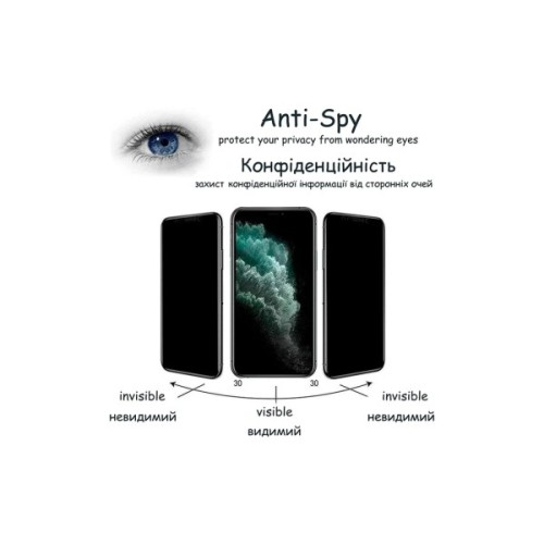 Скло захисне Drobak Apple iPhone 17e Matte Ceramics Anty Spy (151520)