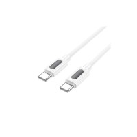 Дата кабель USB-C to USB-C 1.0m 60W silicone BX114 Structure white BOROFONE (6941991116919)