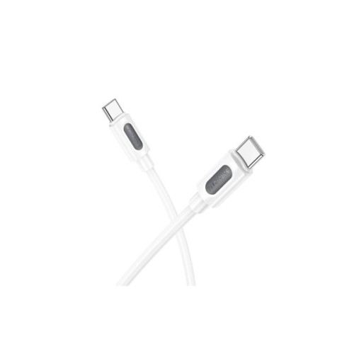 Дата кабель USB-C to USB-C 1.0m 60W silicone BX114 Structure white BOROFONE (6941991116919)