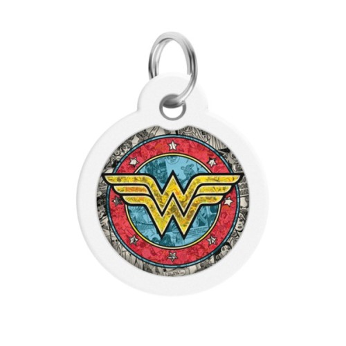 Адресник для тварин WAUDOG Smart ID з QR паспортом "Диво-жінка 2" коло 30 мм (230-1013)