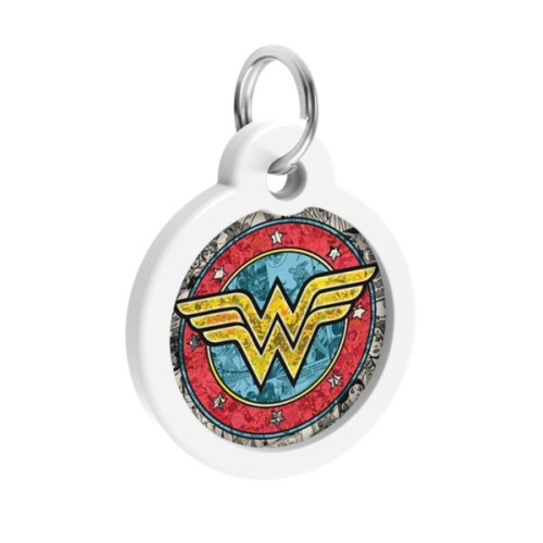 Адресник для тварин WAUDOG Smart ID з QR паспортом "Диво-жінка 2" коло 30 мм (230-1013)