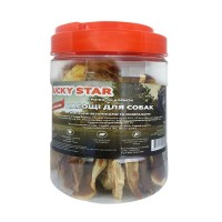 Ласощі для собак Lucky Star Кроляче вухо з м'ясом курки в тубі 500 г (4820112458621)