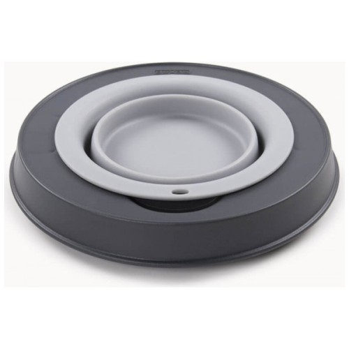 Посуд для собак Dexas Миска одинарна на складній підставці-мала 360 мл світло-сіра (0084297309091)