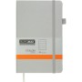 Книга записна Buromax Etalon 125x195 мм 96 аркушів в лінію обкладинка зі штучної шкіри Срібна (BM.291260-24)
