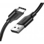 Дата кабель USB 2.0 AM to USB-C 1.0m US287 Black Ugreen (60116)