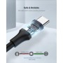 Дата кабель USB 2.0 AM to USB-C 1.0m US287 Black Ugreen (60116)