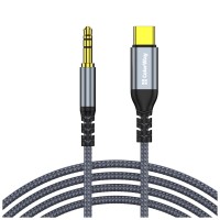 Кабель мультимедійний USB-C to 3.5mm M 1.2m gray ColorWay (CW-CBPDJ071-G)