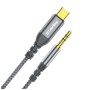 Кабель мультимедійний USB-C to 3.5mm M 1.2m gray ColorWay (CW-CBPDJ071-G)
