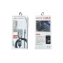 Дата кабель USB 2.0 AM to Lightning + Micro 5P + USB-C 1.2m 100W nylon black XoKo (SC-3100)