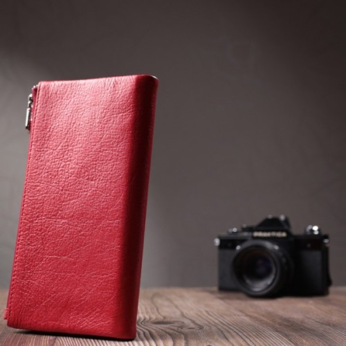 Гаманець ST Leather З натуральної шкіри Червоний (22699)