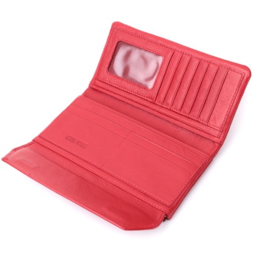 Гаманець ST Leather З натуральної шкіри Червоний (22699)