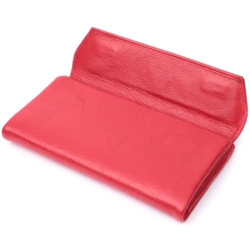 Гаманець ST Leather З натуральної шкіри Червоний (22699)