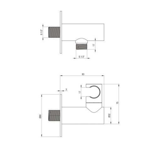 Душовий гарнітур Deante Silia (BQS_R18P)