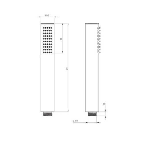 Душовий гарнітур Deante Silia (BQS_R18P)