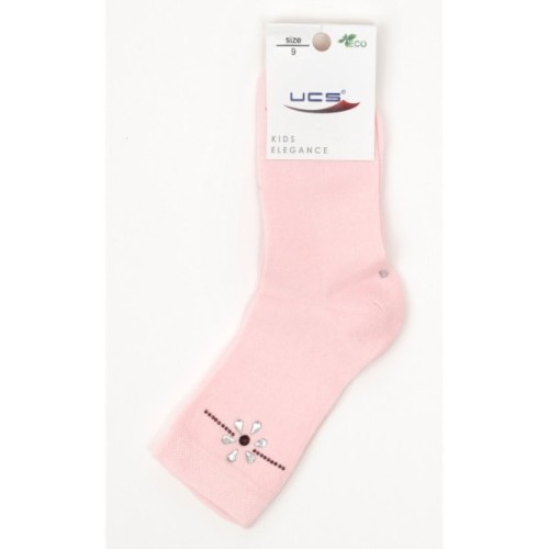 Шкарпетки дитячі UCS Socks з квіточкою (M0C0102-0908-9G-pink)