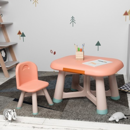 Дитячий стіл Mealux комплект Peppa стіл + стілець (KD-F042 Orange)