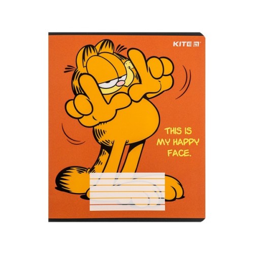 Зошит Kite Garfield, 18 аркушів, лінія (GF24-237)