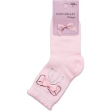 Шкарпетки дитячі BNM з бантиками зі страз (M0C0102-0808-5G-pink)