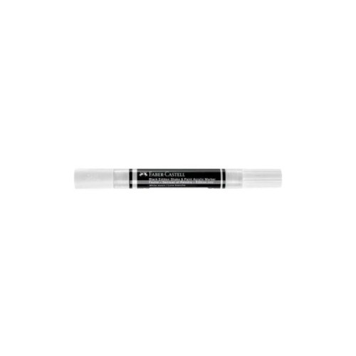 Набір маркерів Faber-Castell акриловий двобічний Black Edition Shake & Paint Acrylic Marker, колір білий (33106)
