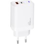 Зарядний пристрій XoKo 1xUSB-C PD45W + 1xUSB QC3.0 GaN white (XK-QC-450)