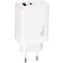 Зарядний пристрій XoKo 1xUSB-C PD45W + 1xUSB QC3.0 GaN white (XK-QC-450)