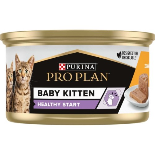 Вологий корм для кішок Purina Pro Plan Baby Kitten З куркою 85 г (8445290673718)