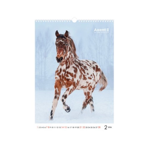 Календар Axent настінний А3 2026 р. Horses (8804-26-3-A)