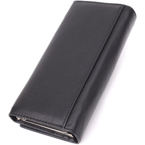 Гаманець ST Leather З натуральної шкіри Чорний (23088)