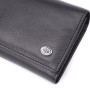 Гаманець ST Leather З натуральної шкіри Чорний (23088)