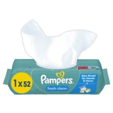 Дитячі вологі серветки Pampers Fresh Clean 52 шт (8001841041360)