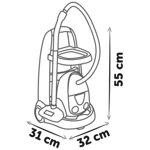 Ігровий набір Smoby Вiзок для прибирания Ровента з пилососом (7600330325)