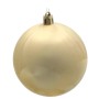 Ялинкова іграшка Chomik пластикові кульки 4 шт, 8 см, біло-золотисті (5900779897243)