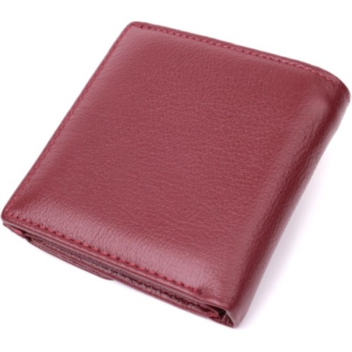 Гаманець ST Leather З натуральної шкіри Бордовий (22544)