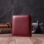 Гаманець ST Leather З натуральної шкіри Бордовий (22544)